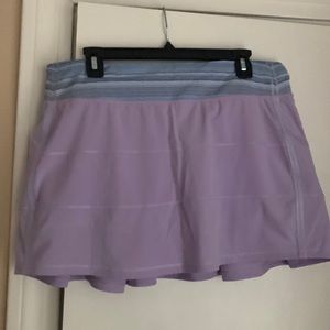 12 tall — lilac tennis/golf skirt my Lululemon. Like new!